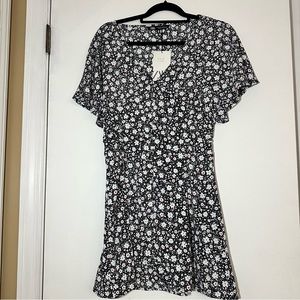 Zara Button Down Floral Dress